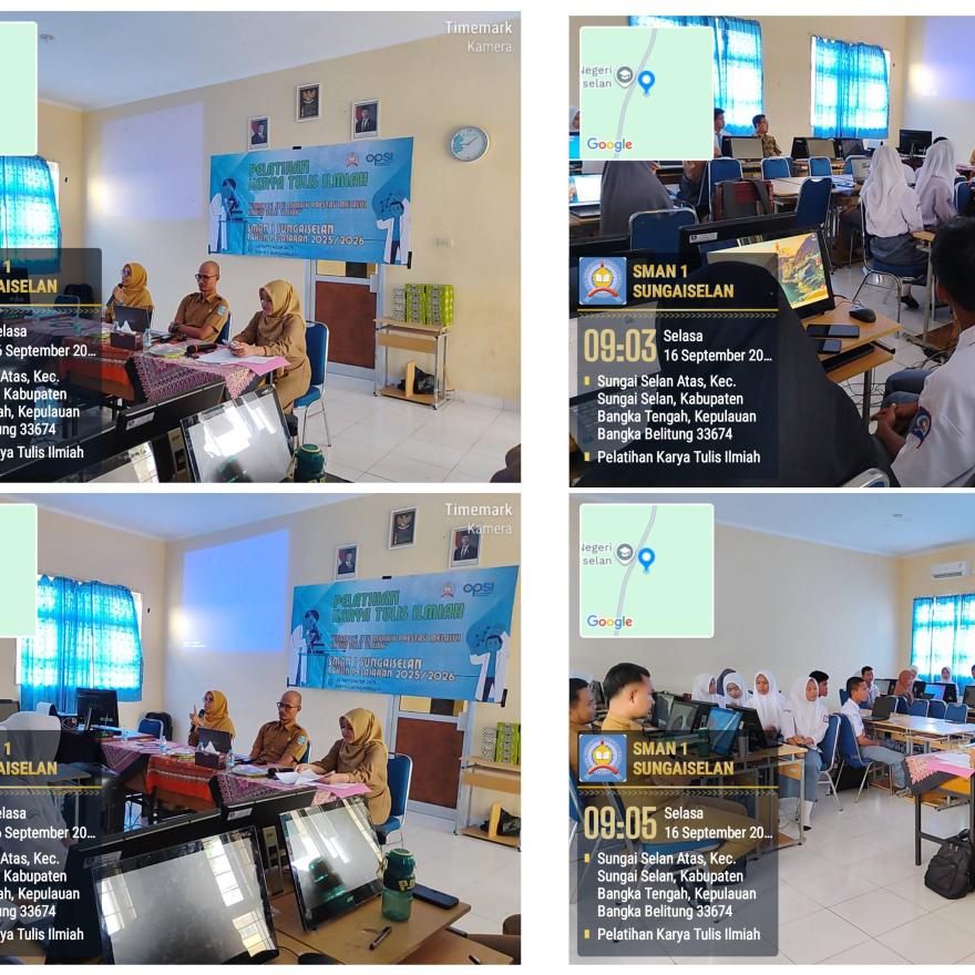 Pelatihan Karya Ilmiah Oleh Master Penelitian Bapak Ardian Sufandi